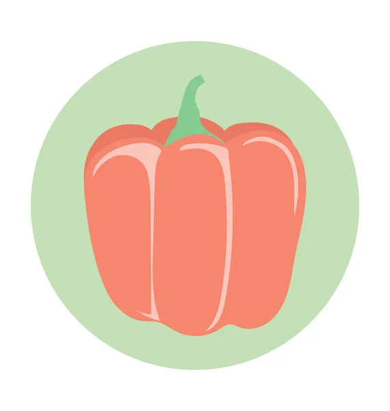 甜椒彩色的矢量图标 — 图库矢量图片
