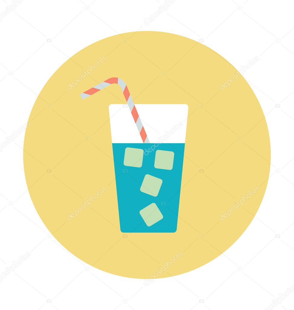 Lemonade Colored Vector Icon