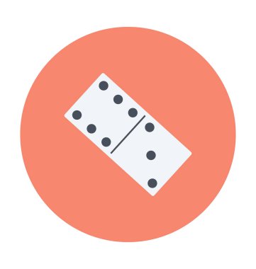 Domino renkli vektör simgesi