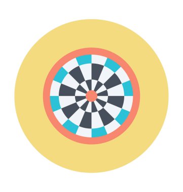 Casino kurulu renkli vektör simgesi