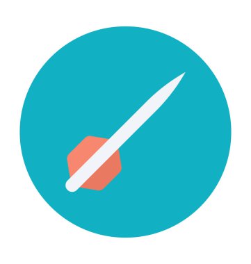 Dart renkli vektör simgesi