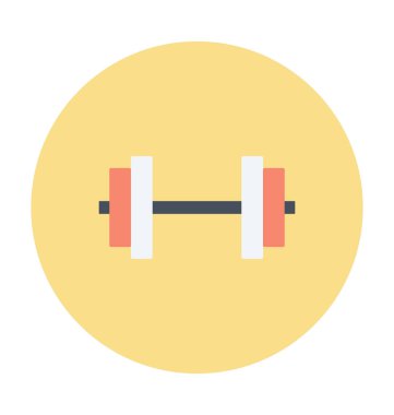 Dumbbell renkli vektör simgesi