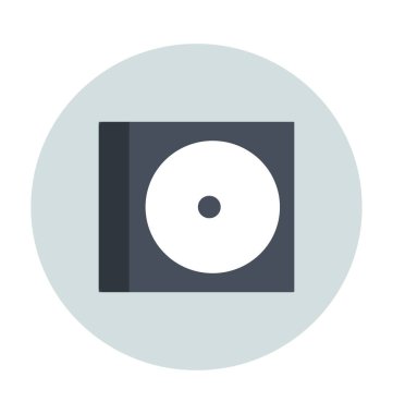 CD renkli vektör simgesi