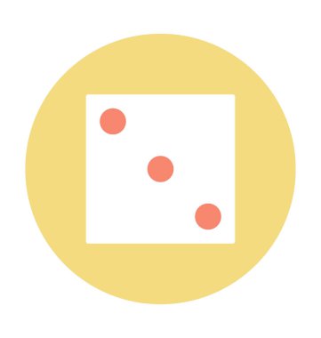 Zar renkli vektör simgesi