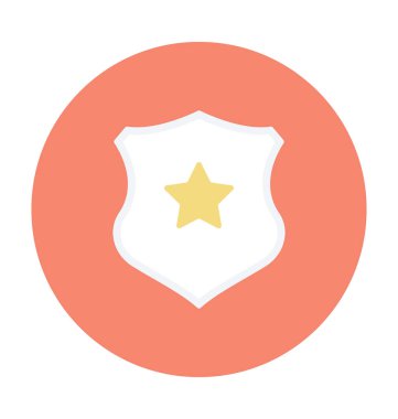 kalkan renkli vektör simgesi