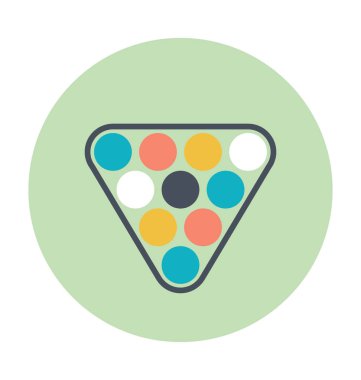 Topları renkli vektör simge snooker