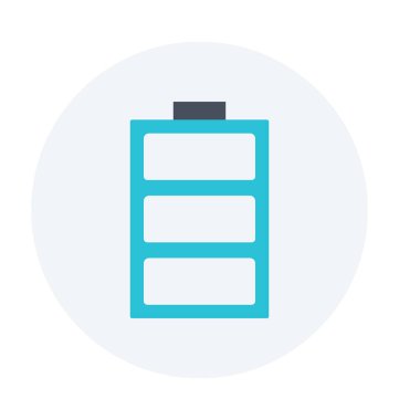 Tam pil renkli vektör simgesi