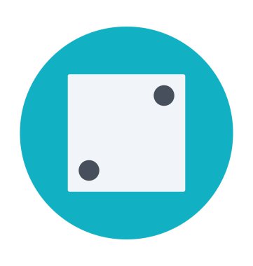 Zar renkli vektör simgesi