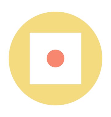 Zar renkli vektör simgesi