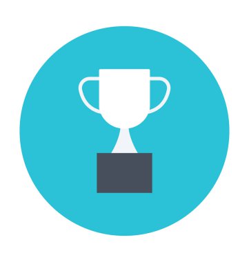 Kupa renkli vektör simgesi