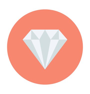 Elmas renkli vektör simgesi