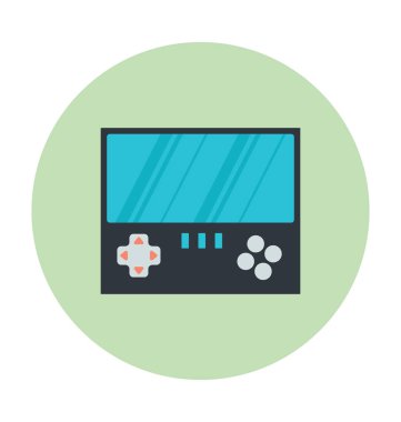 Oyun pedi renkli vektör simgesi