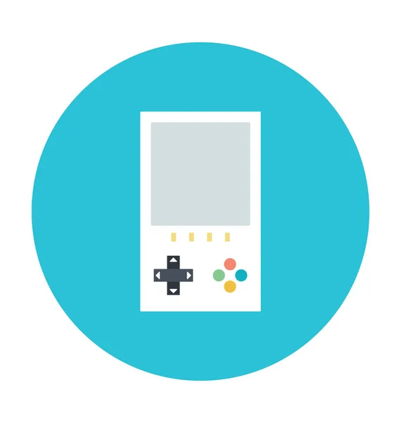 Game Boy Icône Vectorielle Colorée — Image vectorielle