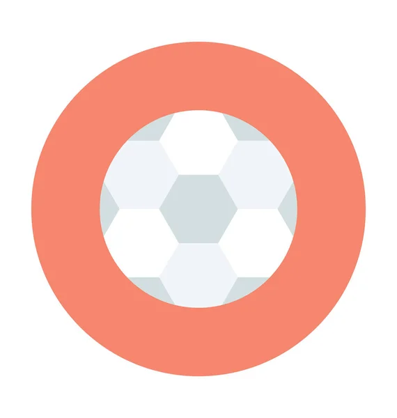 Piłka Nożna Wektor Kolorowe Ikony — Wektor stockowy