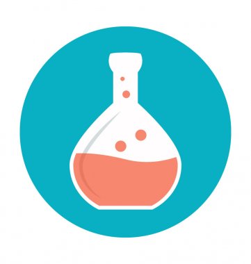 Şişesi renkli vektör simgesi