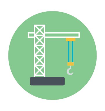 Vinç renkli vektör simgesi