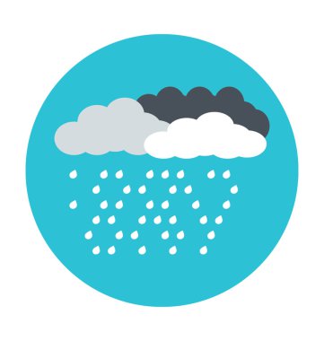 Yağmur renkli vektör simgesi