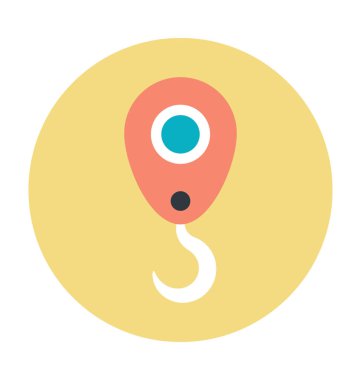 Vinç Lifter renkli vektör simgesi 