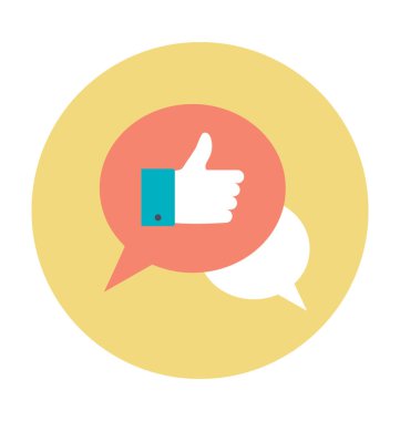 Değerlendirme renkli vektör simgesi