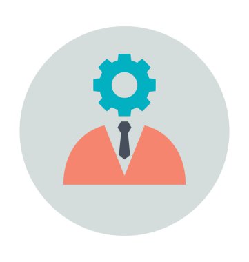 Web geliştirici renkli vektör simgesi