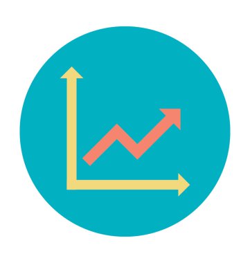 Grafik renkli vektör simgesi büyüyen 