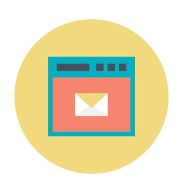 Modern iletişim renkli vektör simgesi