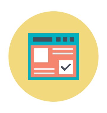 Sosyal Web sitesi renkli vektör simge