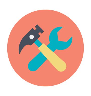 Garaj araçlar renkli vektör simgesi