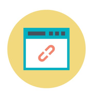 Bağlantı bina renkli vektör simgesi