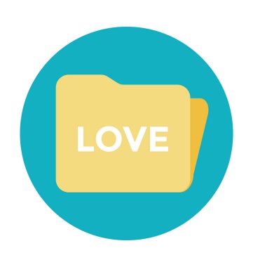 klasör renkli vektör simgesi