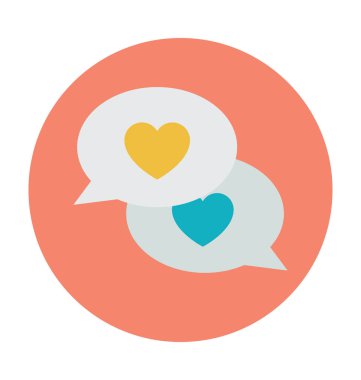 Çilek renkli vektör simgesi