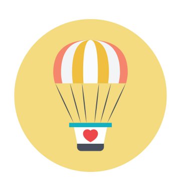 Hava Balon renkli vektör simgesi
