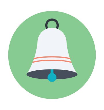 Bell renkli vektör simgesi