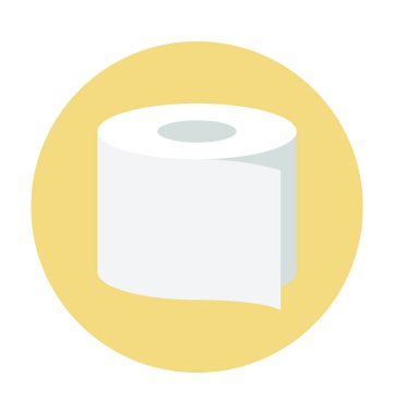doku rulo renkli vektör simgesi 