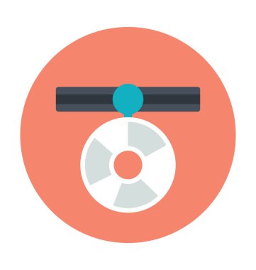 Toksik renkli vektör simgesi