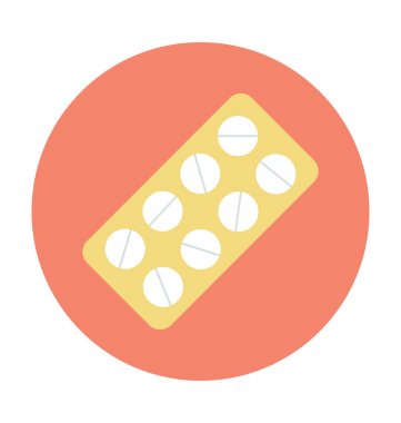 Hapları şerit renkli vektör simgesi