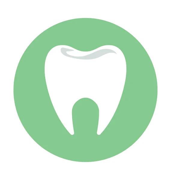 Zub Barevné Vektorové Ikony — Stockový vektor