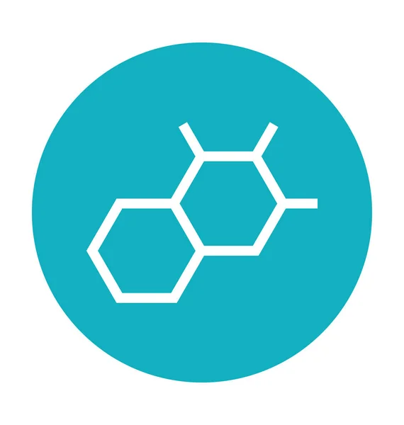 Ícone Vetor Colorido Molecule — Vetor de Stock
