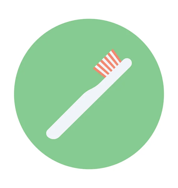Escova Dentes Colorido Vetor Ícone — Vetor de Stock