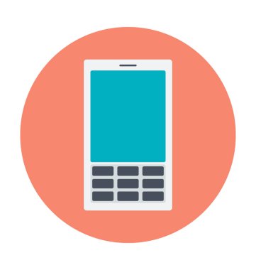 Mobil renkli vektör simgesi