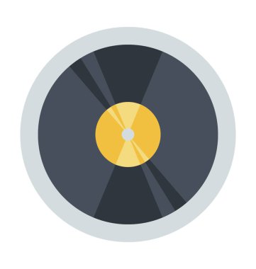 CD renkli vektör simgesi