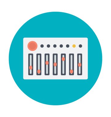 Equalizer'ı renkli vektör simgesi