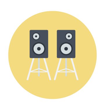 Hoparlör renkli vektör simgesi