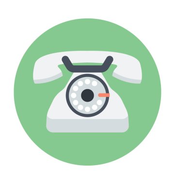 Telefon renkli vektör simgesi