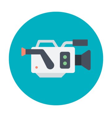 video kamera renkli vektör simgesi