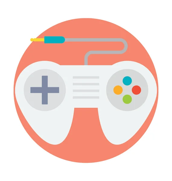 Ícone Vetor Colorido Gamepad — Vetor de Stock