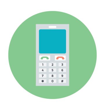 Cep telefonu renkli vektör simgesi 