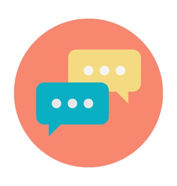 Renkli vektör simge sohbet  