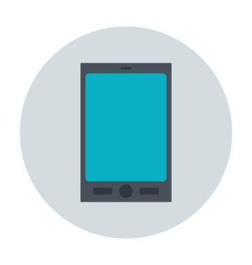 Cep telefonu renkli vektör simgesi