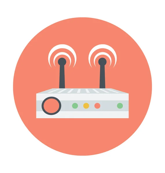 Wlan Gekleurde Vector Icon — Stockvector